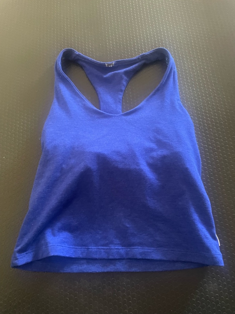 Vuori Electric Blue Ribbed Racerback Tank - Picture 2 of 4